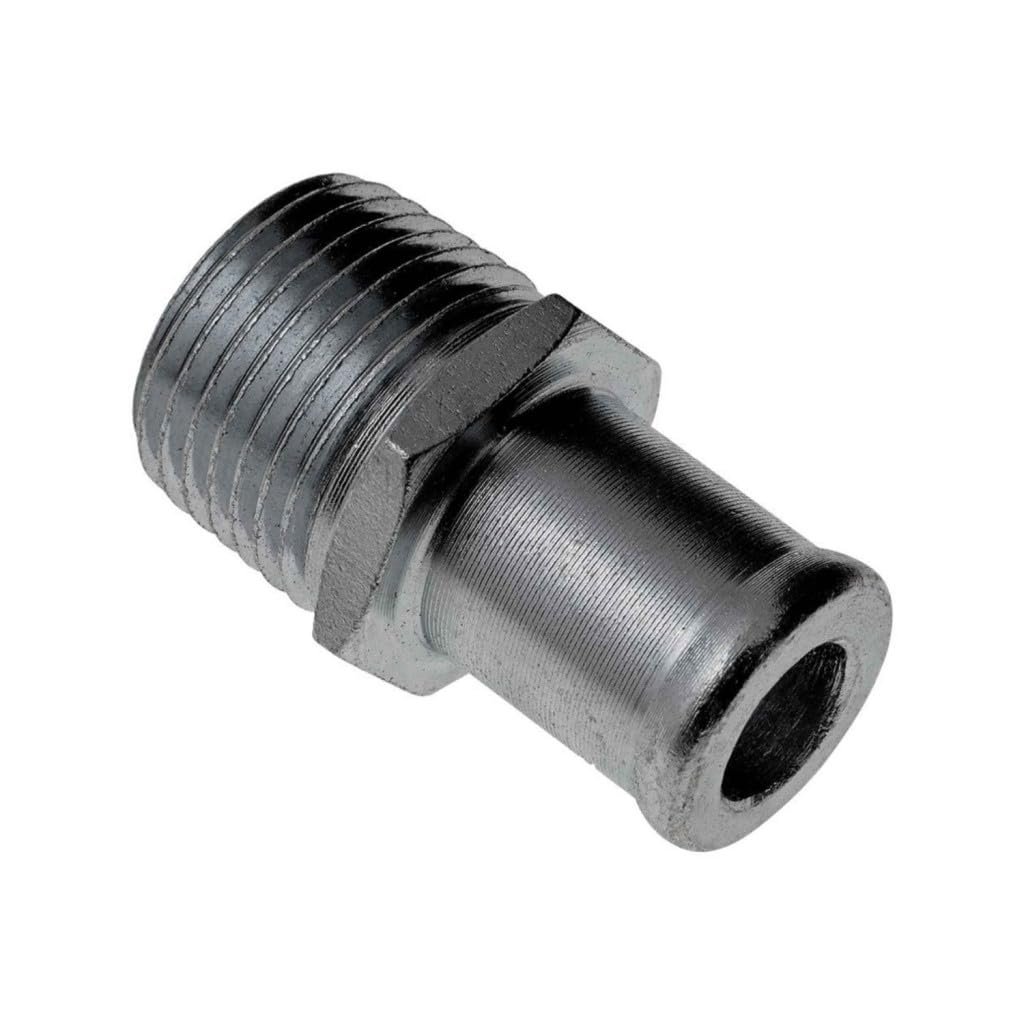 Hvac Heater Hose Connector Steel Barb To Male Thread 0 625 In And 5 Outside Diameter Straight Fitting Alx-pau-mm-56356-cl360a50