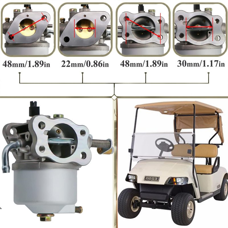 Carburetor For Ezgo Golf Cart Gas Powered 4 Cycle 1991 Up Models Marathon Txt 295cc Robin Engines And Medalist Freedom St