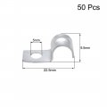 Uxcell 5 16 Emt One Hole Strap Pipe Zinc-plated Steel Reinforced Rib For Fixing On Various Surfaces 50pcs