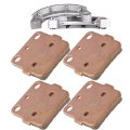 Sintered Brake Pads Shoes Front And Rear 351 Fits For Honda Rancher 420 2007 2008 2009 2010 2011 2012 2013 3 Pairs