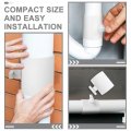 Upkoch Regulating Valve Manual Ducting Shut-off Air Flow Control Backdraft Damper White 1