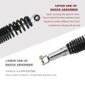 Dual Rear Shock Absorbers For Chinese Gy6 Scooter Mopeds 305mm Length With Adjustable Spring Preload And 10mm Mounting Hole