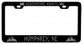 Humphrey Nebraska Laser Etched Vanity Black Metal License Plate Frame 
