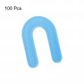 Uxcell 100pcs Horseshoe Shim Tile Spacers 5mm 1 16 Inch U Shape Plastic Wall Floor For Leveling Blue