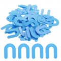 Uxcell 100pcs Horseshoe Shim Tile Spacers 5mm 1 16 Inch U Shape Plastic Wall Floor For Leveling Blue