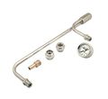 Mr Gasket 1559 Chrome Plated Fuel Line With Pressure Gauge 