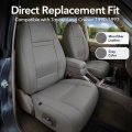 Driver Side Bottom Replacement Seat Cover Gray Microfiber Leather For Toyota Land Cruiser Base Sport 1990 To 1997 With 0 5 In
