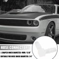 X Autohaux 20pcs L Shaped Plastic 1 4 Hose Barb 90 Degree Right Angle Barbed Fitting For Car White