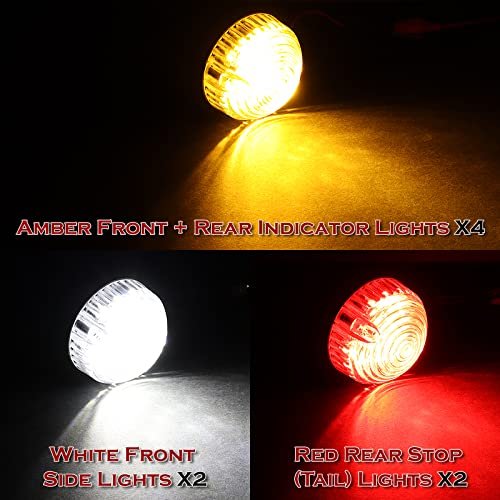 Eparts Front And Back Complete Led Turn Signal Indicator Lights Upgrade Kits For 1983 1990 Land Rover 90 110 2016 Defender