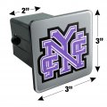 City College Of New York Secondary Logo Tow Trailer Hitch Cover Plug Insert 2