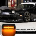 Njsbyl S13 Front Rear Side Marker Lamps For Nissan 1989 1990 1991 1992 1993 1994 240sx Amber Red Led Turn Singal Light Kits Se