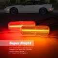Njsbyl S13 Front Rear Side Marker Lamps For Nissan 1989 1990 1991 1992 1993 1994 240sx Amber Red Led Turn Singal Light Kits Se