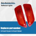 Culmkari Rear Bumper Trim Reflector Lights Fits For 2012-2018 Jeep Grand Cherokee 2012-2020 Dodge Journey 2013-2017 Patriot