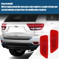 Culmkari Rear Bumper Trim Reflector Lights Fits For 2012-2018 Jeep Grand Cherokee 2012-2020 Dodge Journey 2013-2017 Patriot
