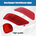 Culmkari Rear Bumper Trim Reflector Lights Fits For 2012-2018 Jeep Grand Cherokee 2012-2020 Dodge Journey 2013-2017 Patriot