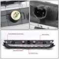 Auto Dynasty 3d Led Bar Clear Lens Rear Trunk Lid Center Third 3rd Tail Brake Light Stop Lamp Compatible With Scion Tc At20