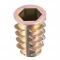 Uxcell Furniture Threaded Insert Nuts Zinc Alloy M10 Internal Threads 23mm Length 5pcs