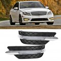 2pcs Fog Lamp Trim Molding 2048803224 Daytime Running Light Cover Replacement For Benz W204 C Class