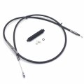 Httmt- Black Vinyl Coated 4 Clutch Cable Compatible With Softail 07-14 Fat Boy Deluxe 07-10 Heritage
