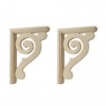 Waddell Scroll Brackets Set Of 2 8 5 H X 6 D 1 W Includes Pre-installed Keyhole Plates Installation Hardware Diy Home Decor 