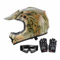 Tcmt Dot Motocross Atv Dirt Bike Mx Motorcycle Youth Kids Offroad Street Helmet Gear Combo Gloves Goggles