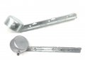 Chain Link Fence Corner Barb Wire Arms Pressed Steel 45 Degrees Single For O D 4 Inch Round Post 