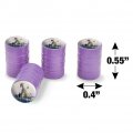 Christmas Polar Bear Valve Stem Caps For Tire Rim Wheel Aluminum Purple