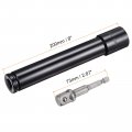 Uxcell 1 2 Drive Socket Accessory Set 27mm Deep 6-point Impact 8 Length And 4 Hex Shank Adapter