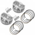 Caltric Cylinder Piston Kit With Rings Compatible Polaris Qty 2