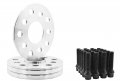 Complete Kit 5x130 Mm Hub Centric Wheel Spacers 5 12 Mmthick  Black Conical Lug Bolts For Porsche 911 924 928 Boxter Cayman 
