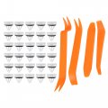 X Autohaux Plastic Rivet Fastener Clip Kit With Removal Tool Ford Edge Escape F-150 For Mustang W716352s300
