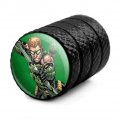 Justice League Green Arrow Character Tire Rim Wheel Aluminum Valve Stem Caps