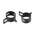 Steel Band Clamp 18mm Inner Dia Fit 18 5-19 2mm Od Hose Spring Type Action Fuel Line Silicone Tube Clip Black 10pcs 