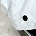 Xxl Motorcycle Cover Black Silver Tone Outdoor Waterproof Rain Dust Protector