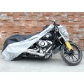 Xxl Motorcycle Cover Black Silver Tone Outdoor Waterproof Rain Dust Protector 
