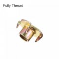 Uxcell M8x10mm T-nuts 4 Pronged Tee Nut Carbon Steel Threaded Inserts For Wood 24pcs