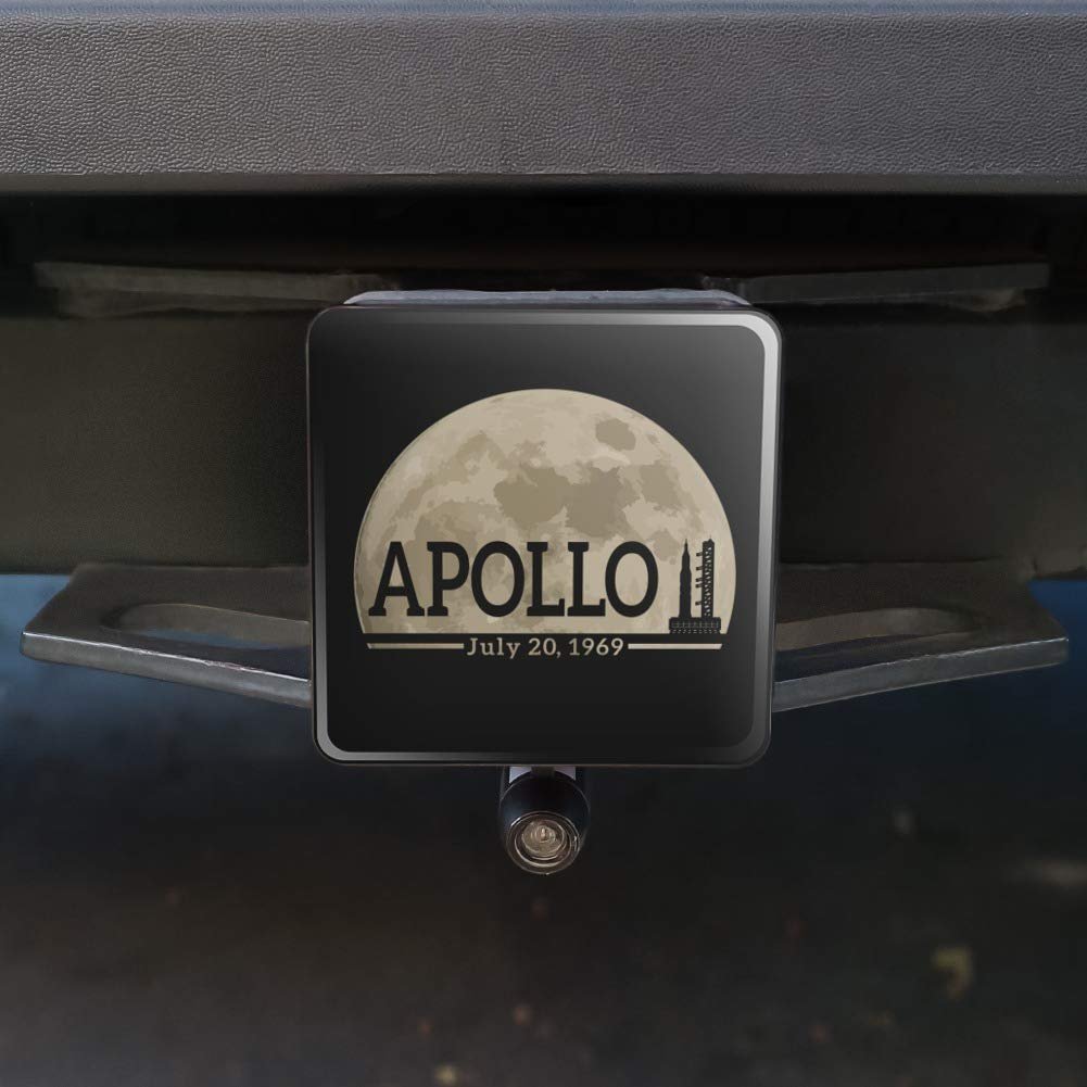 Graphics More Nasa Apollo 11 Moon With Saturn V Rocket And Launchpad Tow Trailer Hitch Cover Plug Insert