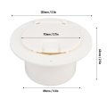Rv Round Electrical Cable Hatch Cover 3 5 Inch Diameter Interface Power Cord Access For Trailer Campervan