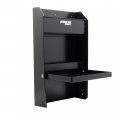 Extreme Max 5001 6119 Junior Wall-mount Aluminum Work Station Storage Cabinet Flip-out Tray With Paper Towel Rack Organizer For 