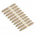 Uxcell 8x50mm Hanger Bolts 80pcs Double Ended Self-tapping Thread Wood To Dowel Screws For Connecting