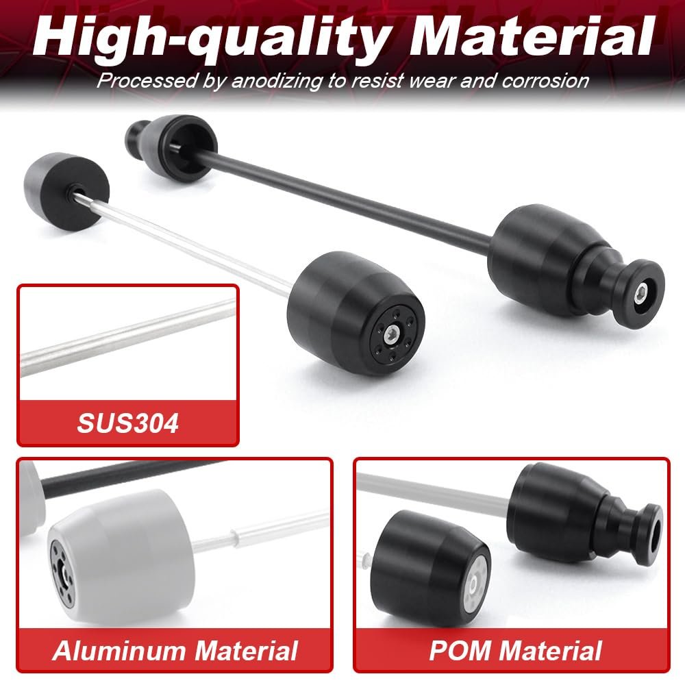 Front And Rear Wheel Frame Sliders With Bobbins For Nt1100 2021 2025 Aluminum Pom Axle Fork Hub Protection Paddock Stand