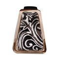 Vicenza Designs K1251 Liscio Leaves Finger Pull Two Tone 