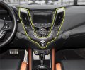 Interior Center Console Gps Navigation Panel Air Vent Outlet Trim Cover For Hyundai Veloster Accessories 2011-2017 Abs Plastic