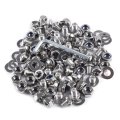 Front Rear Fender Hardware Kit For Chevy Universal Pocket Rivet Style Flares Stainless Steel Screw Bolt Set Silver 
