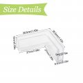 Ufurmate Glass Connector 24pcs Plastic 90 Degree Clamps Transparent To Connectors Rimless Clip Holder For Fixing Or Diy Fish