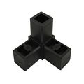 80 20 Inc 9250 Quick Frame 3 Way Corner Connector Black Nylon 10 Pack 