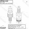 Flat Face Hydraulic Quick Coupler 3 4 Body X 12 Jic Skid Steer Bulkhead Mount