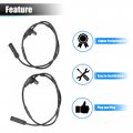 Uxcell 2pcs Rear Left Right Abs Wheel Speed Sensor For Bmw28i 2 0l 2014-2016 230i 2 2017-2021 No 34526791225