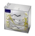 Horizon Manufacturing 5156-w Dust Mask Dispenser With Lid White Heavy- Duty Plastic 