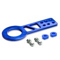 Auto Dynasty 2 25 Inches Anodized Brushed Billet Style Aluminum Front Racing Tow Hook Blue 